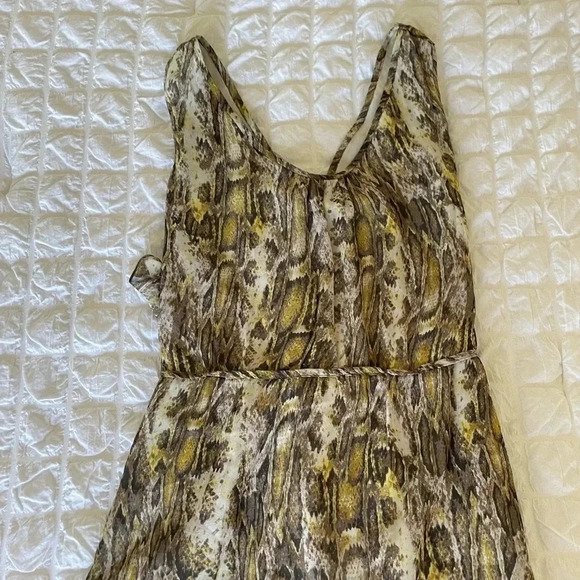 Rare Jenni Kanye silk snakeskin maxi dress - Picture 5 of 10
